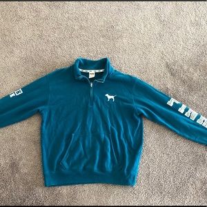 PINK quarterzip sweatshirt